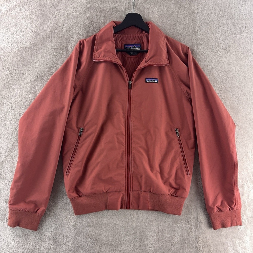Patagonia Baggie Jacket Mens Size Small Coral Red‎ Outdoor Lightweight Shell